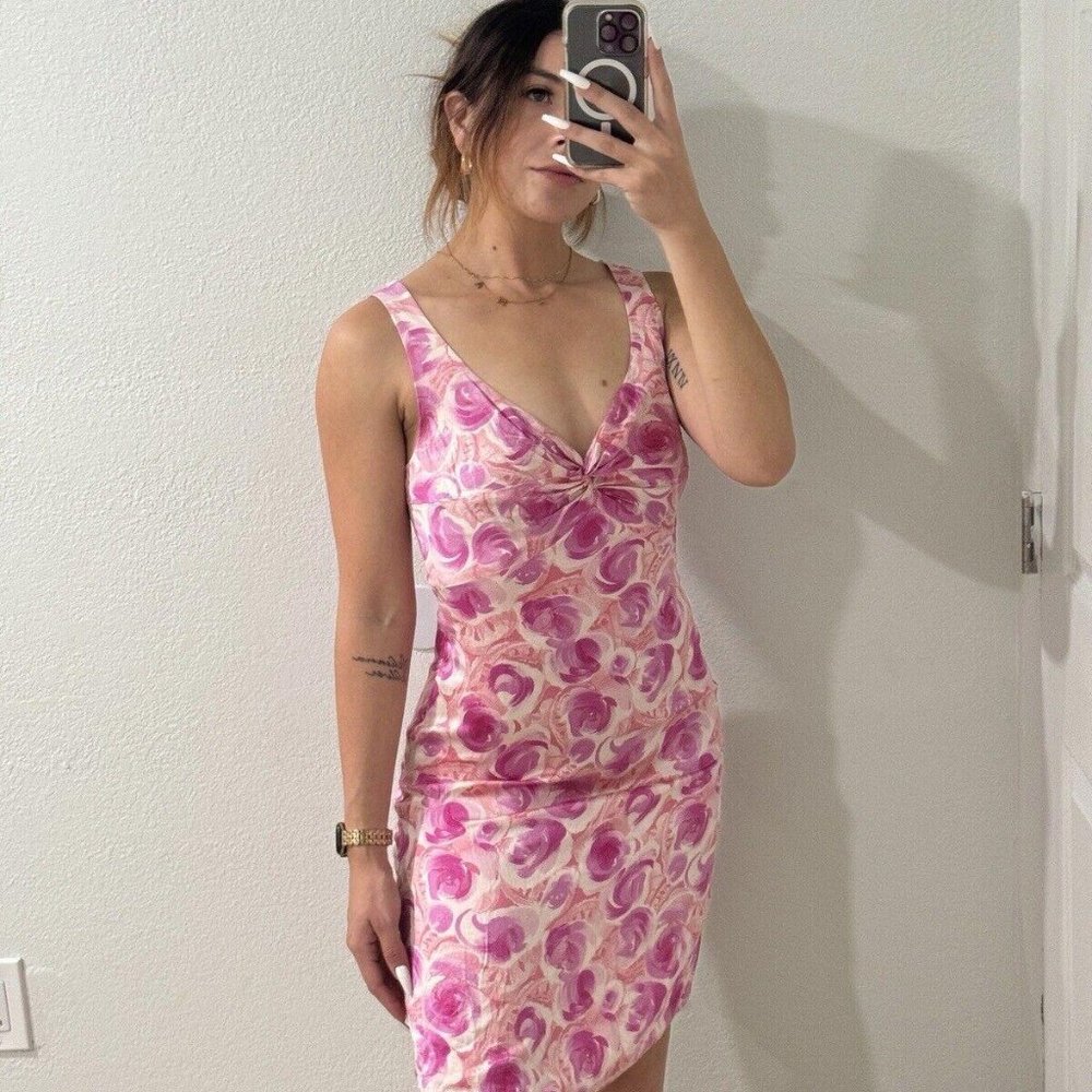 Andrea Polizzi for Rex Lester Black Sheath Dress Size 6 Party brunch pink